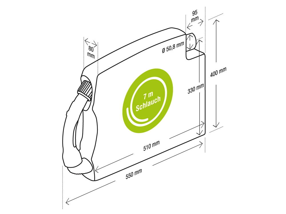 Vroom Schlauchauszug  Länge: 6,7m